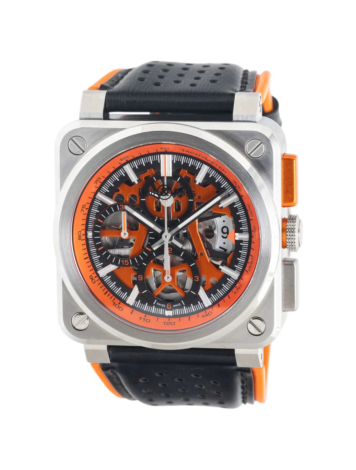 Bell & Ross BR 03-94 Aero GT Orange BR03-94 42mm Stainless steel Skeletonized