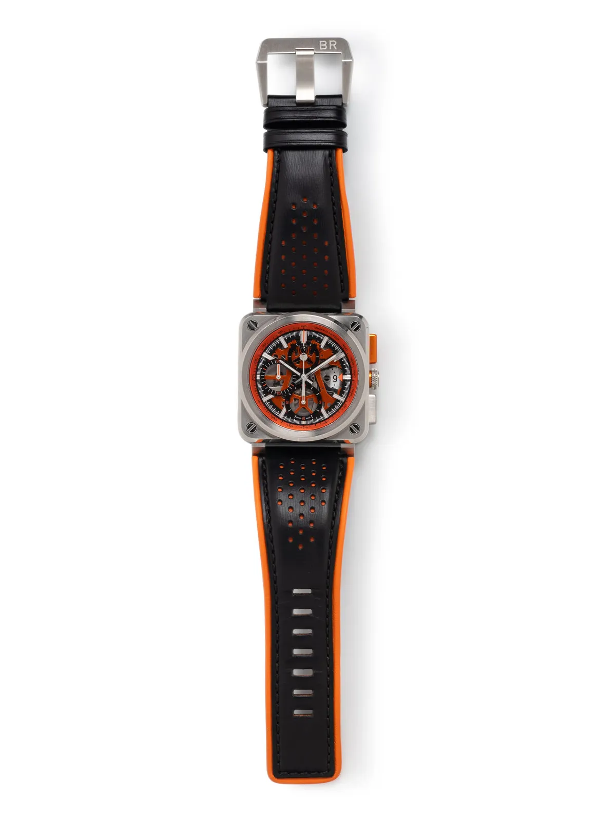 Bell & Ross BR 03-94 Aero GT Orange BR03-94 42mm Stainless steel Skeletonized 1