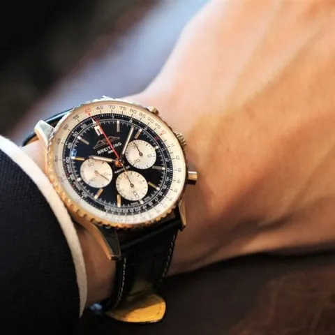 Breitling Navitimer RB0138211B1P1 43mm Rose gold Black