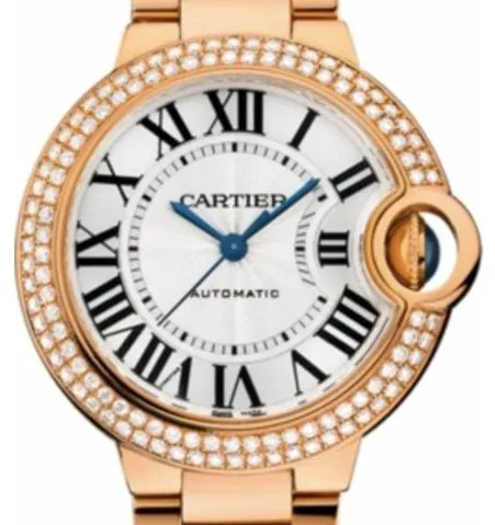 Cartier Ballon Bleu WE902064 33mm Rose gold White