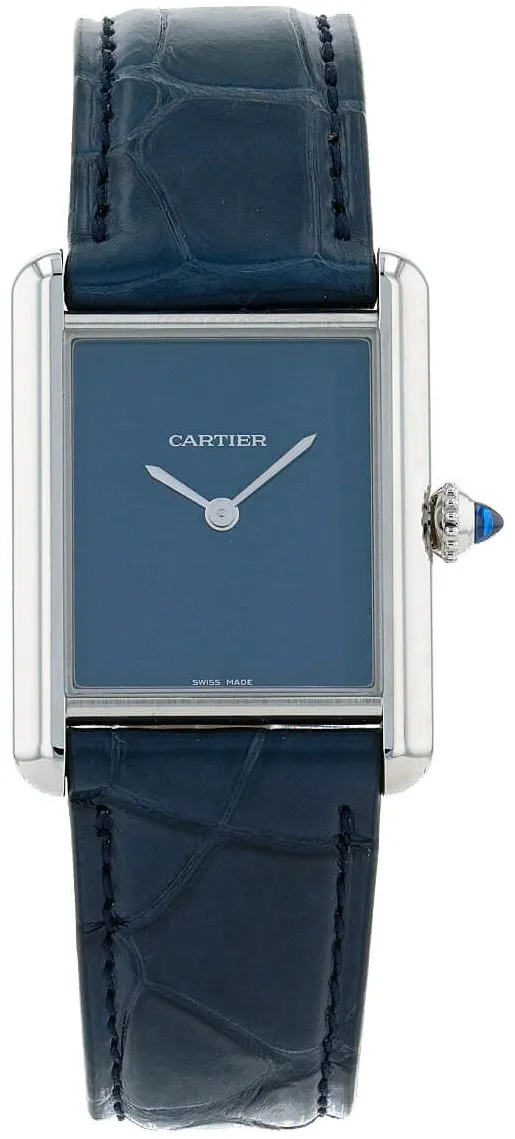 Cartier Tank WSTA0055 33mm Stainless steel Blue