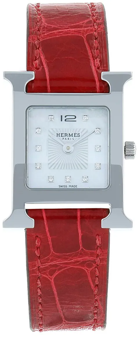 Hermès Heure H HH1.210 25mm Stainless steel Mother-of-pearl