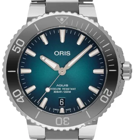 Oris Aquis 01 733 7732 4155-07 8 21 05PEB 39.5mm Stainless steel Blue