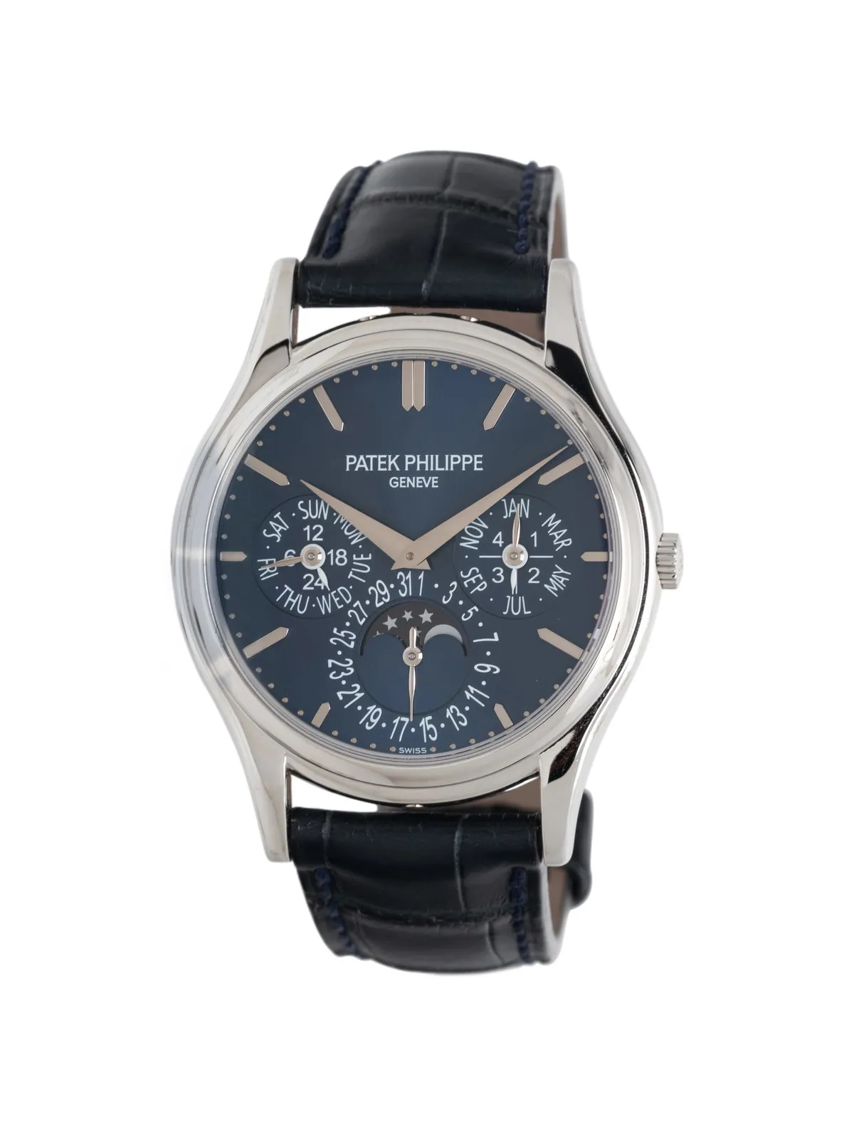 Patek Philippe Perpetual Calendar 5140P-001 37mm Platinum Blue