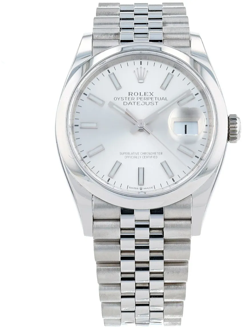 Rolex Datejust 126200 36mm Stainless steel Silver