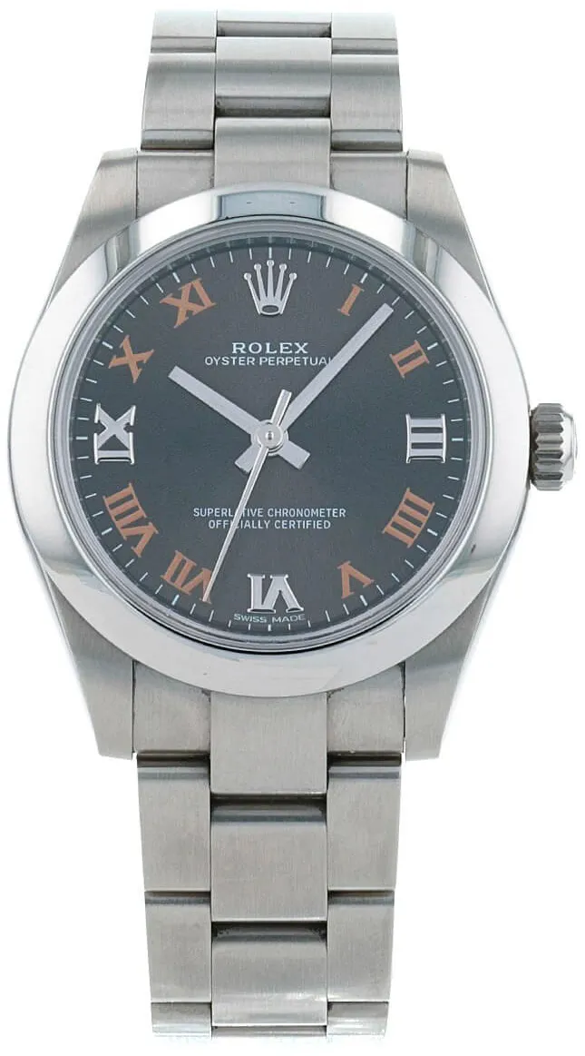 Rolex Oyster Perpetual 177200 31mm Stainless steel Brown