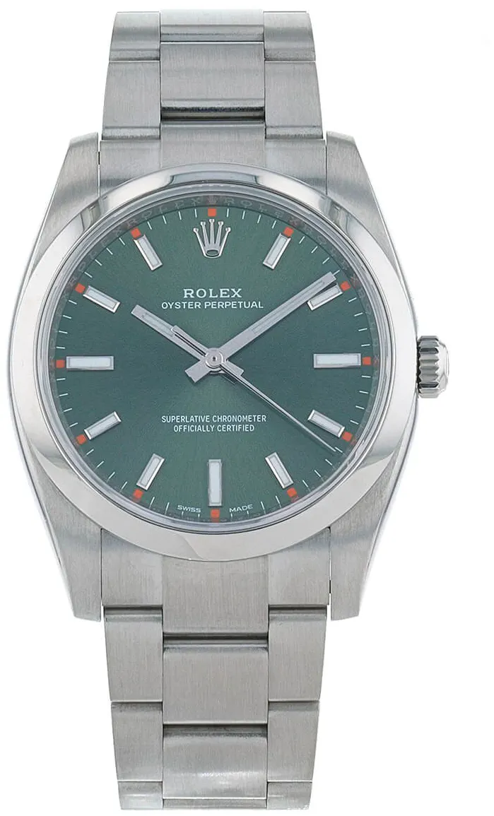 Rolex Oyster Perpetual 114200 34mm Stainless steel Green
