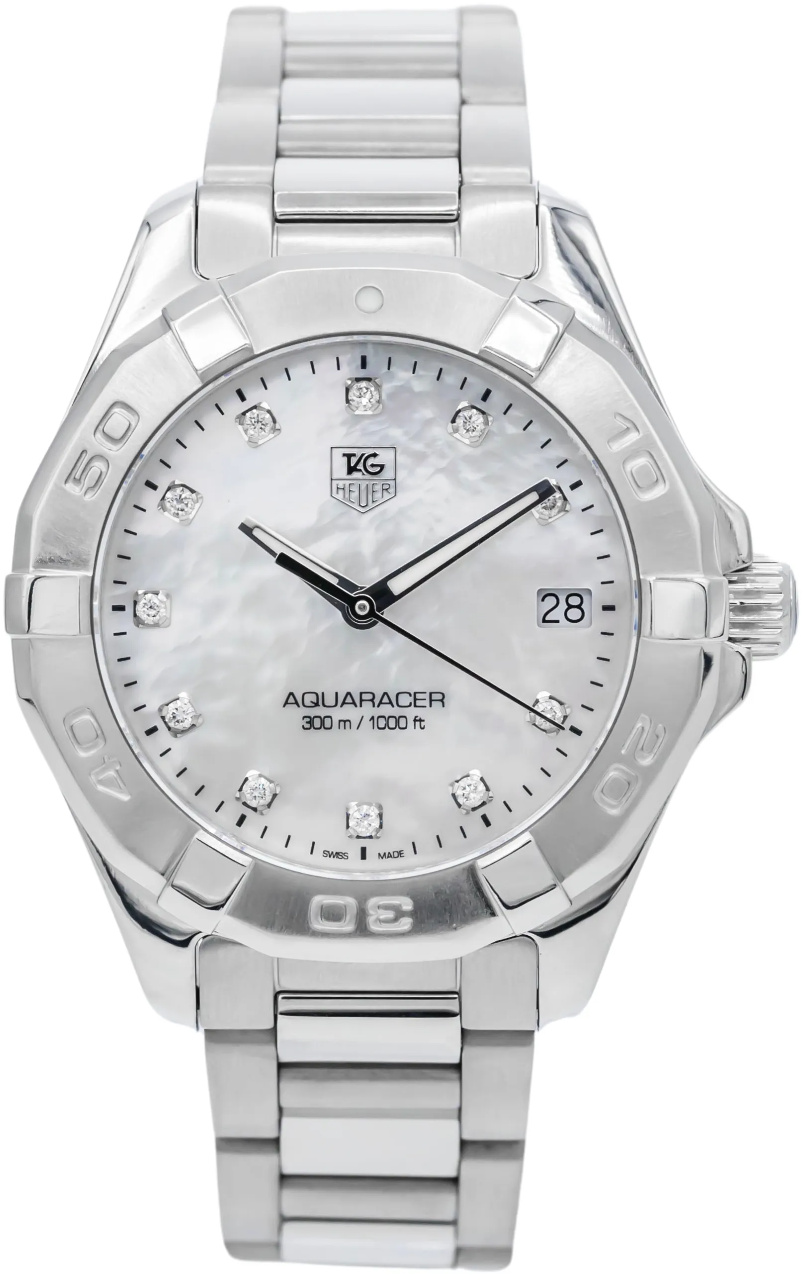 TAG Heuer Aquaracer WAY1313.BA0915 32mm Stainless steel White