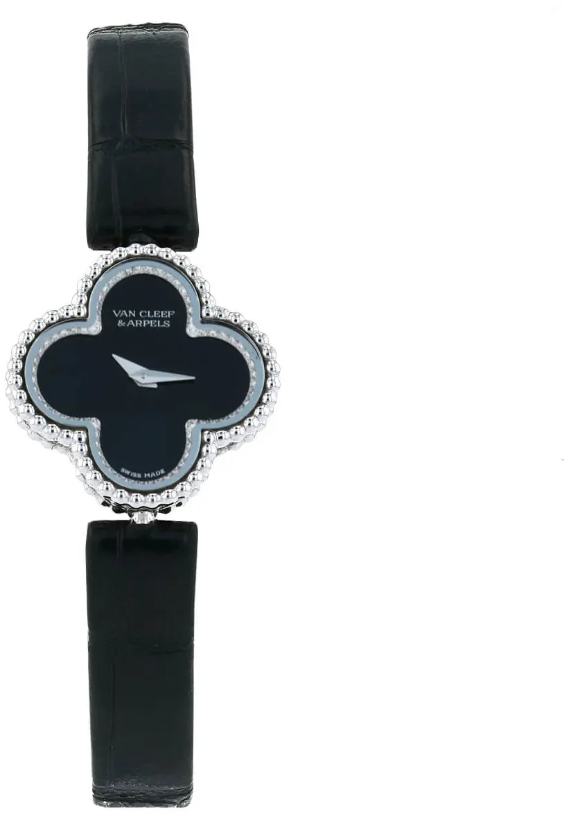 Van Cleef & Arpels Sweet Alhambra   RO8WU00 22.5mm White gold Black