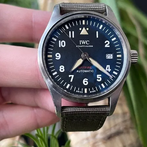 IWC Pilot IW326803 39mm Stainless steel Green