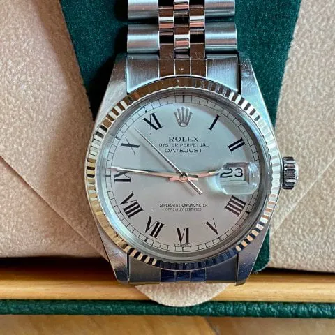 Rolex Datejust 36 16030 36mm Stainless steel White