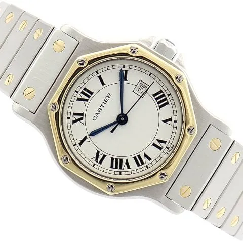 Cartier Santos 2965 29mm Yellow gold and Stainless steel White