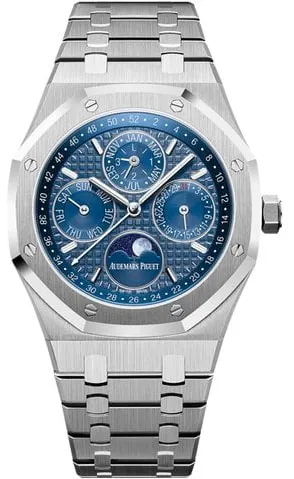 Audemars Piguet Royal Oak Perpetual Calendar 26574ST.OO.1220ST.02 41mm Stainless steel Blue