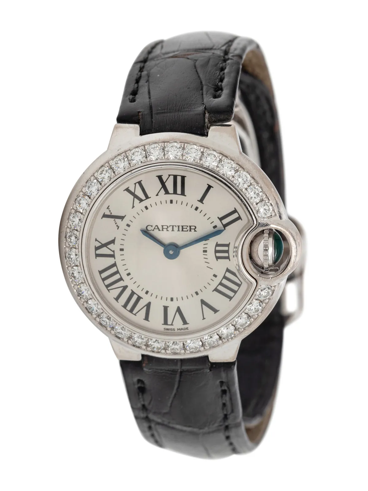 Cartier Ballon Bleu 3008 28mm White gold White