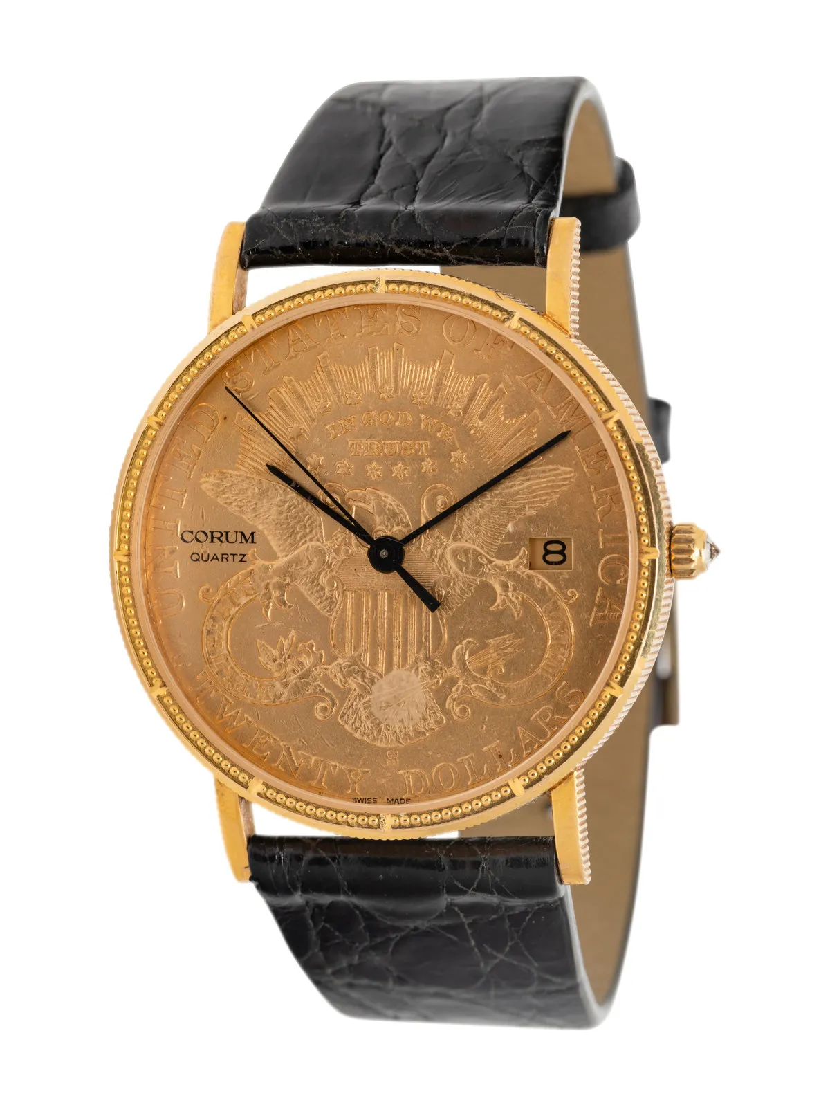 Corum Coin Watch 35mm Yellow gold 20$ coin