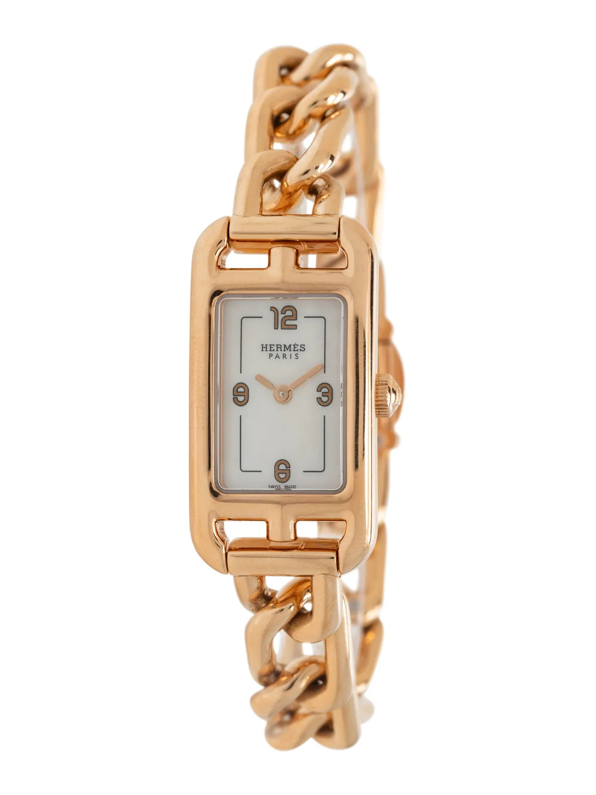 Hermès Nantucket 16mm Rose gold Mother-of-pearl