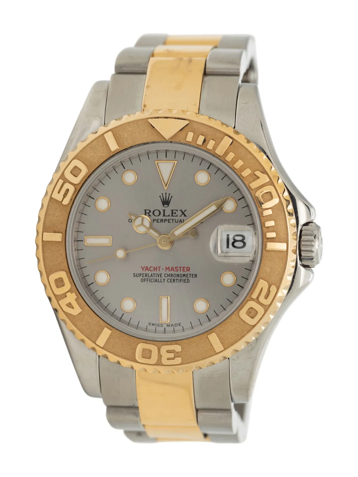 Rolex Yacht-Master 168623 35mm Yellow gold and Stainless steel Gray