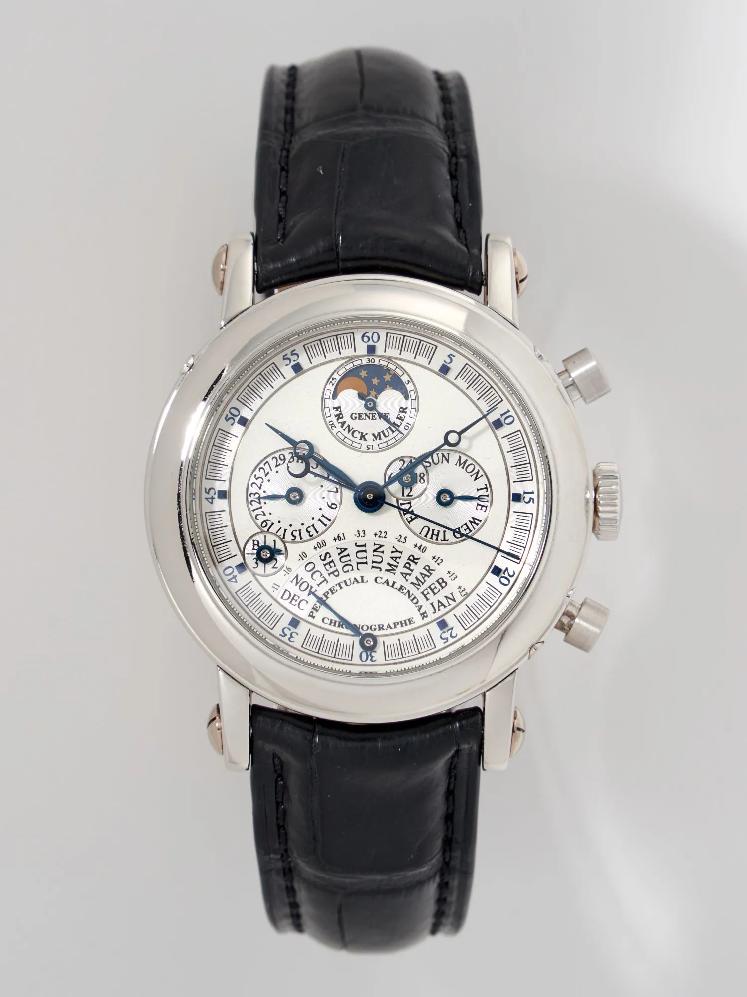 Franck Muller Perpetual Calendar 7000 QP E 36mm White gold Silver 2