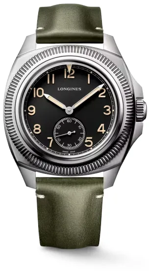 Longines Heritage L28384532 43mm Stainless steel Black