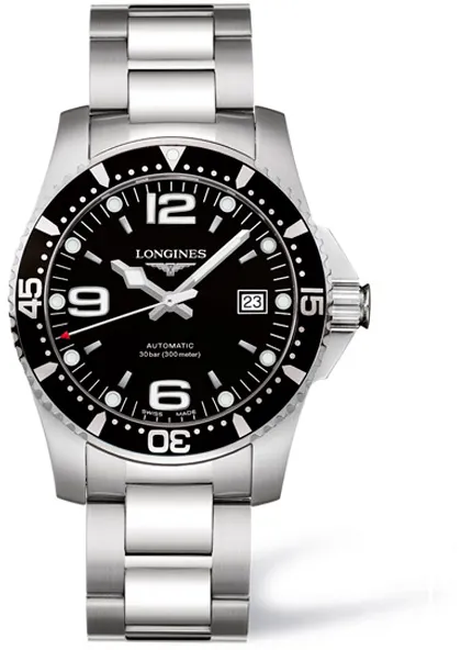 Longines HydroConquest L3.742.4.56.6 41mm Acciaio Black