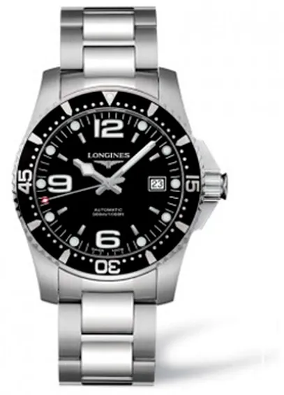 Longines HydroConquest L3.741.4.56.6 39mm Acciaio Black