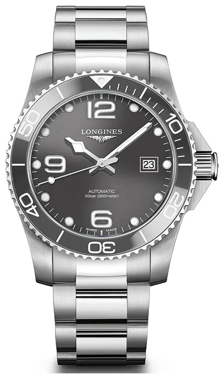 Longines HydroConquest L3.781.4.76.6 41mm Acciaio Gray