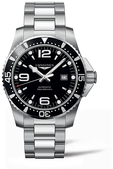 Longines HydroConquest L3.841.4.56.6 44mm Acciaio Black