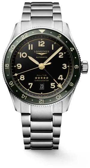 Longines ZULU TIME L38124636 42mm Acciaio Anthracite