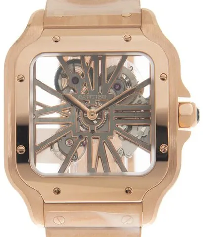 Cartier Santos WHSA0016 40mm Rose gold Transparent