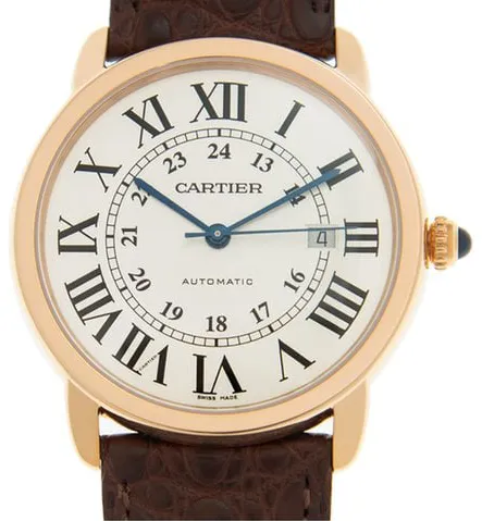 Cartier Ronde Solo de Cartier W6701009 42mm Rose gold Silver