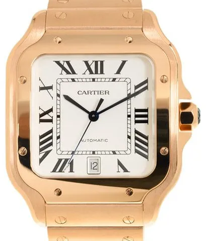 Cartier Santos WGSA0018 40mm Rose gold Silver