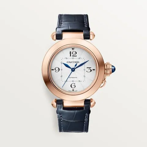 Cartier Pasha WGPA0014 35mm Rose gold Silver