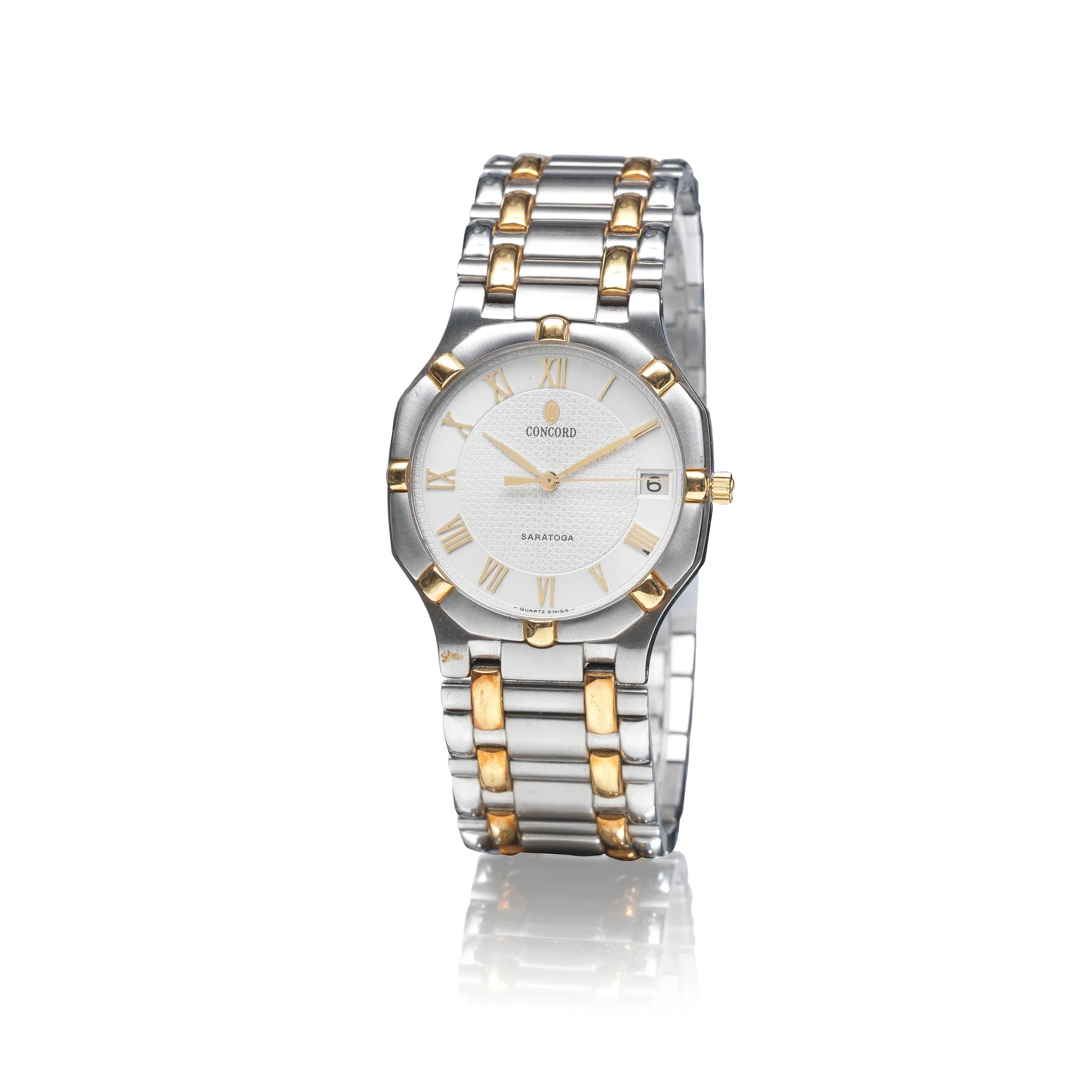 Concord Saratoga 33mm Yellow gold and Stainless steel Silver 6