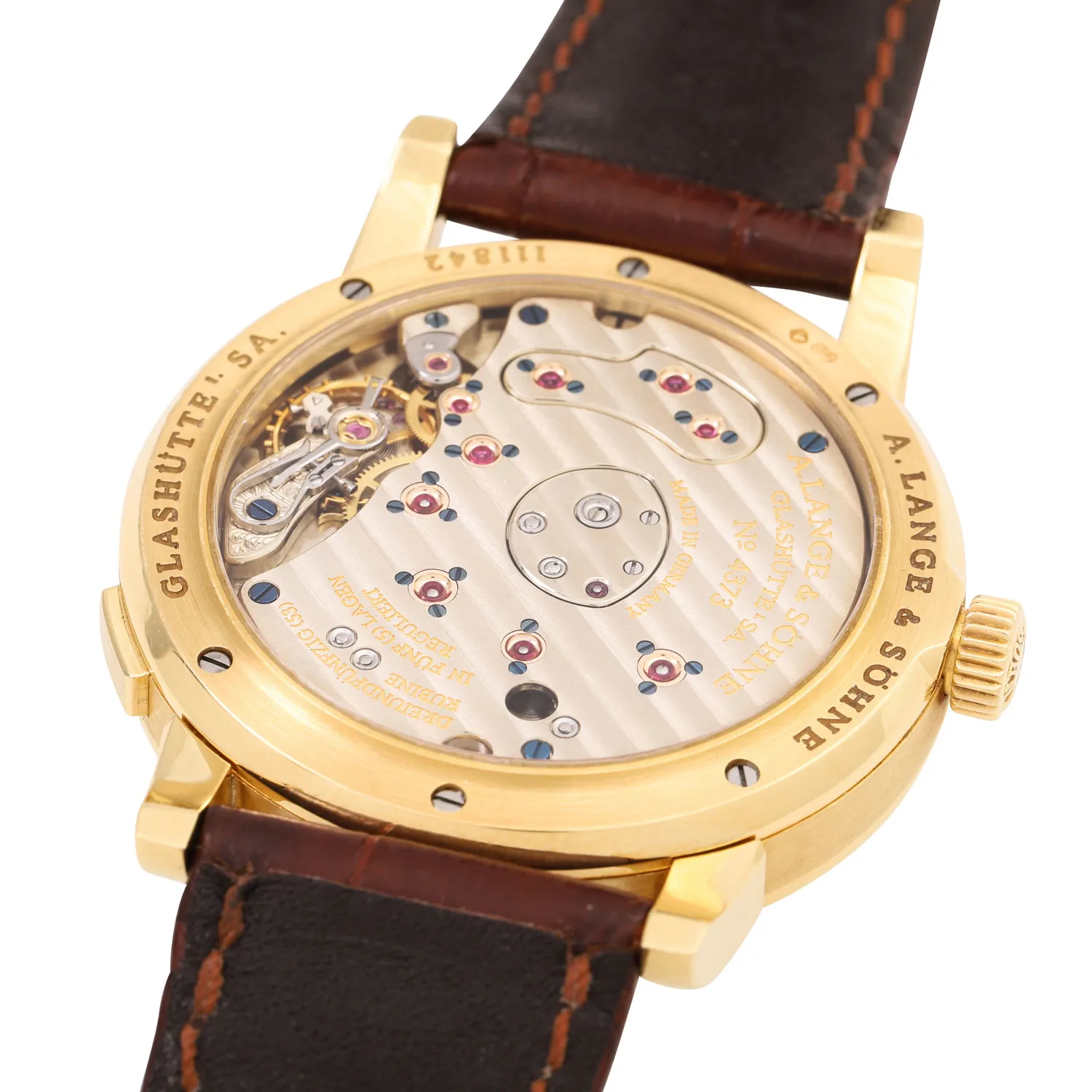 A. Lange & Söhne Lange 1 101.021 38.5mm Yellow gold Silver 7