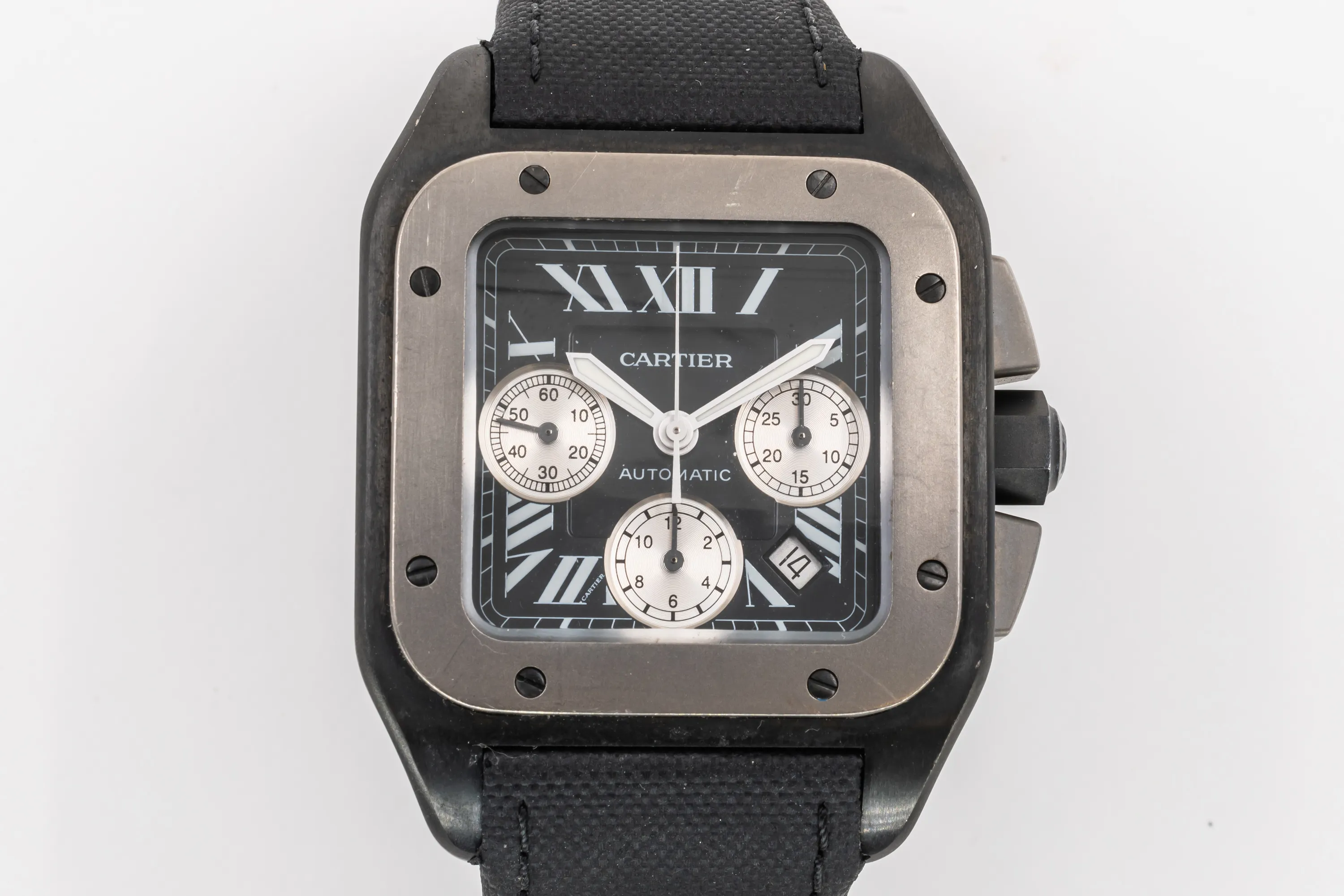 Cartier Santos 3104 Titanium and Stainless steel Black