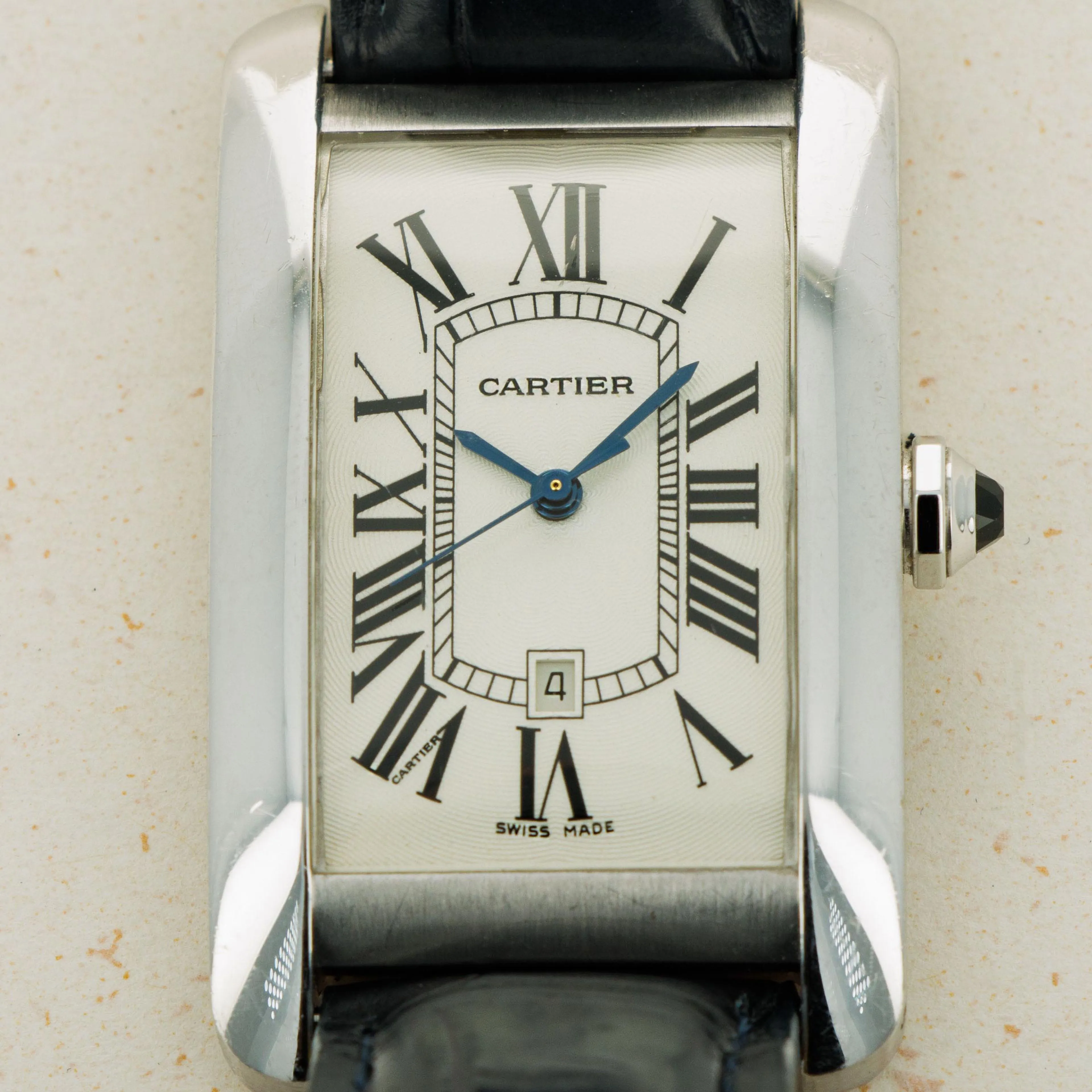 Cartier American Tank 1741 26mm White gold White 10