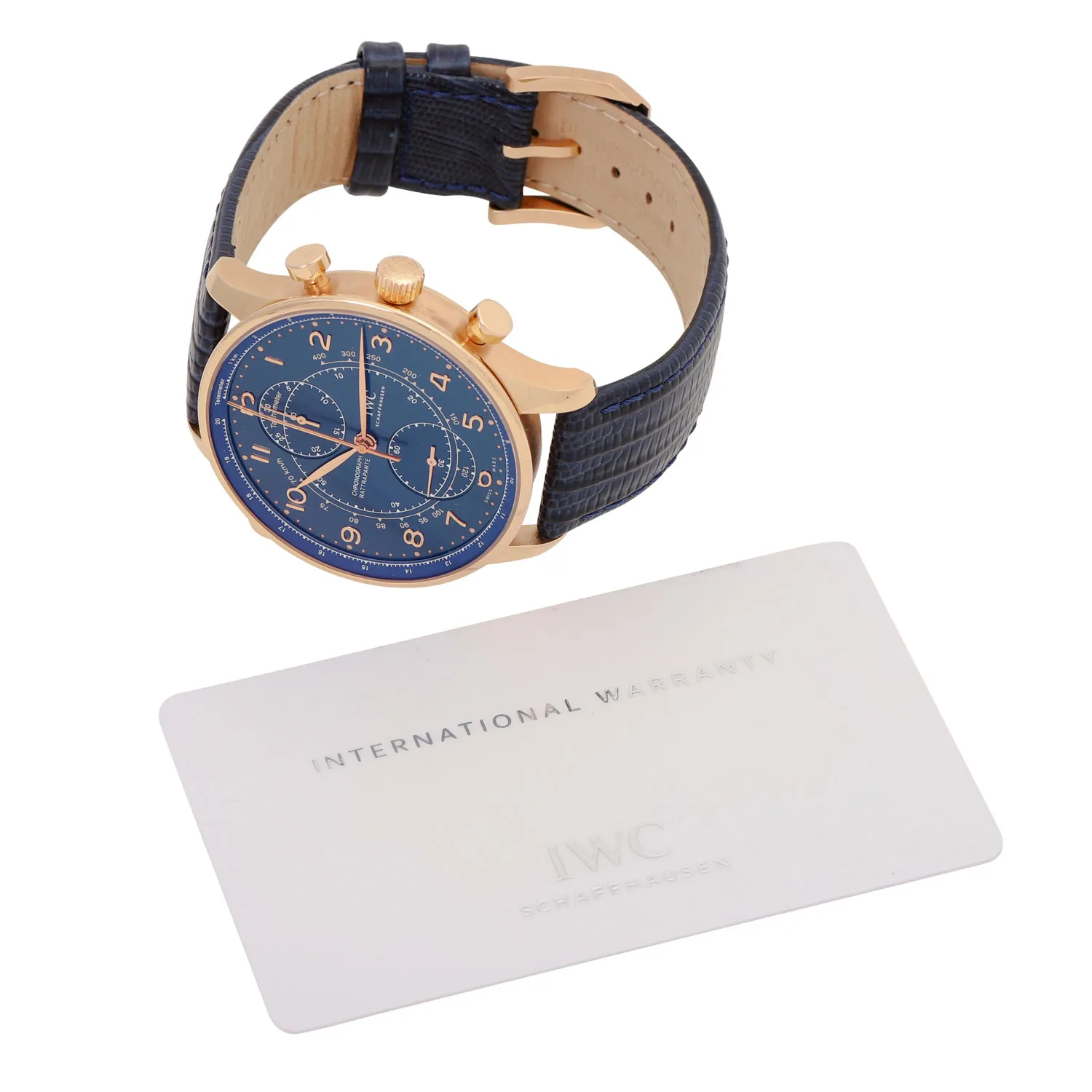 IWC Portugieser IW371215 41mm Rose gold Blue 7