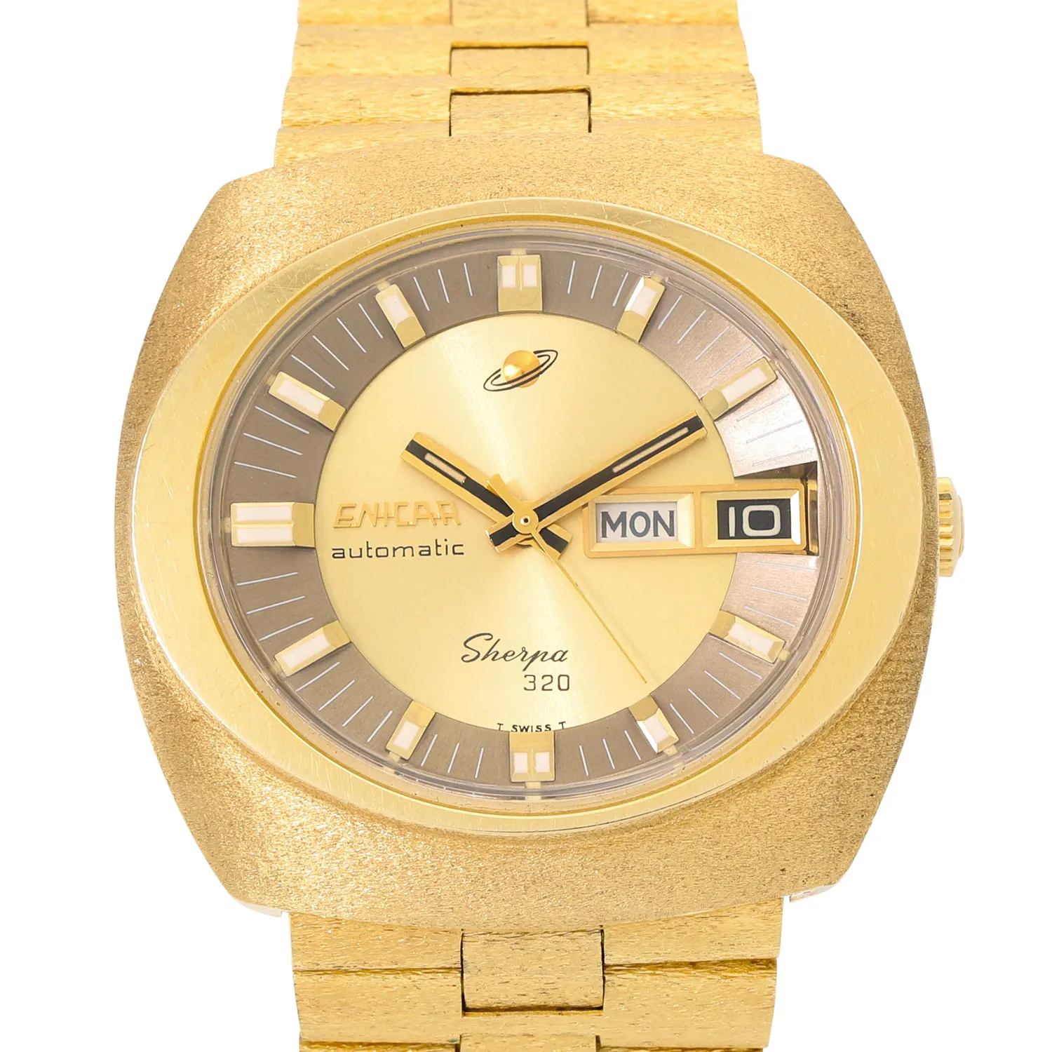 Enicar Sherpa 167-10-01 41mm Yellow gold Champagne