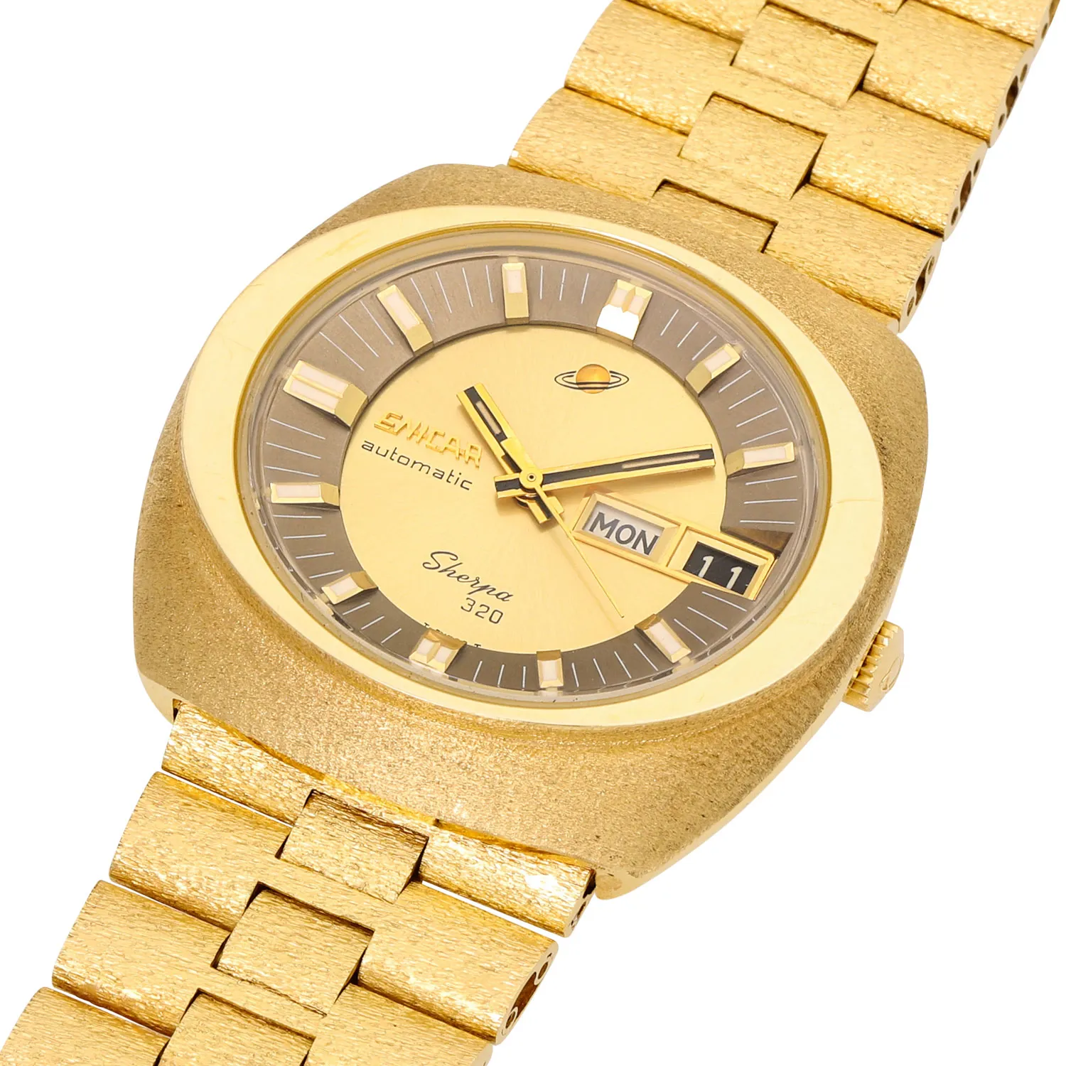 Enicar Sherpa 167-10-01 41mm Yellow gold Champagne 4