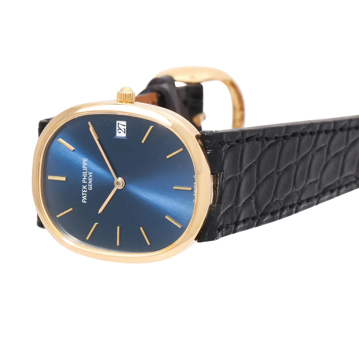 Patek Philippe Golden Ellipse 3788 27mm Yellow gold Blue 5