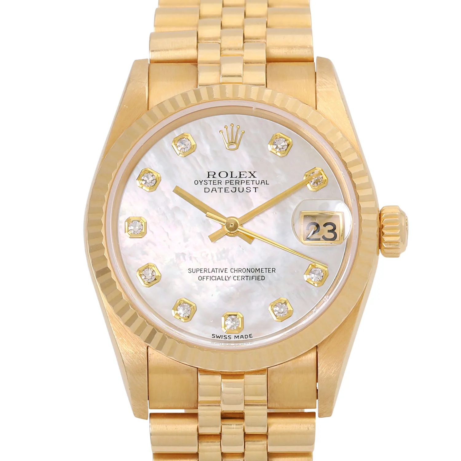 Rolex Lady-Datejust 78278 31mm Yellow gold Mother-of-pearl