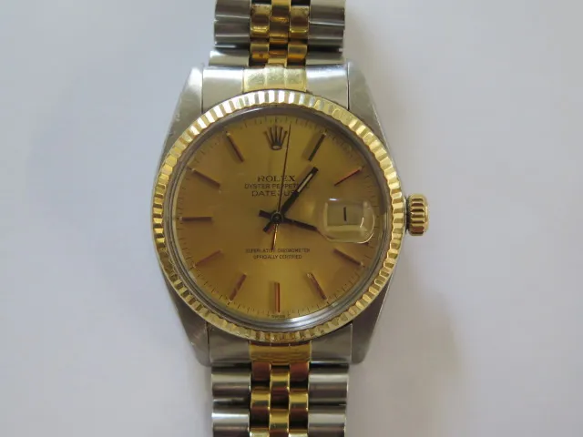 Rolex Datejust 36 16013 nullmm Yellow gold and stainless steel Champagne