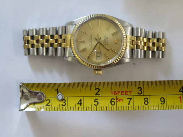 Rolex Datejust 36 16013 nullmm Yellow gold and stainless steel Champagne 3