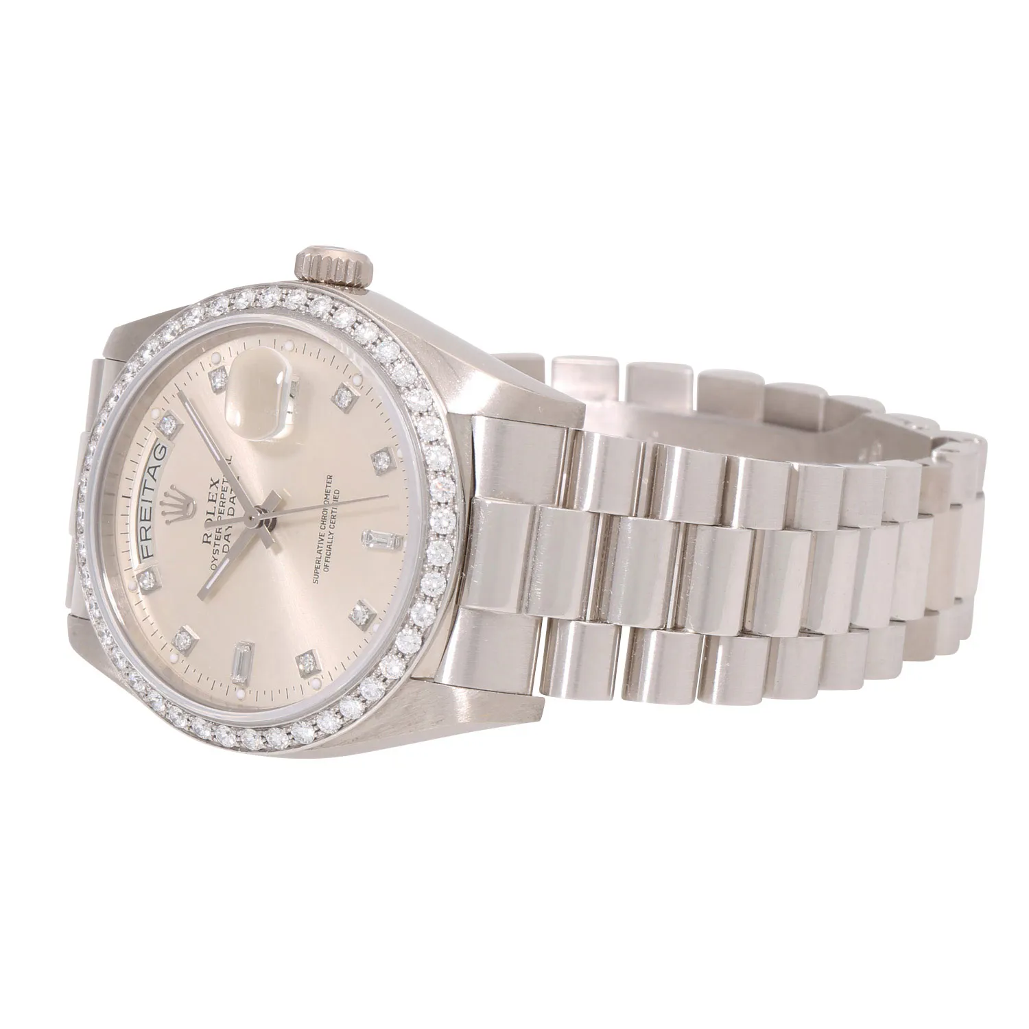 Rolex Day-Date 36 18049 36mm White gold Silver 5