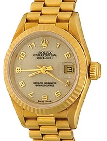 Rolex Lady-Datejust 69178 26mm Yellow gold Champagne