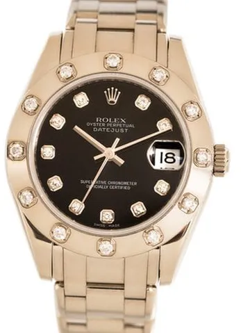 Rolex Pearlmaster 81319 34mm White gold Black