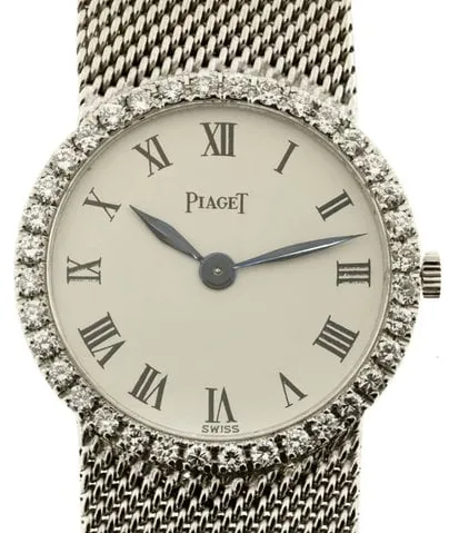 Piaget 9159 24mm White gold White