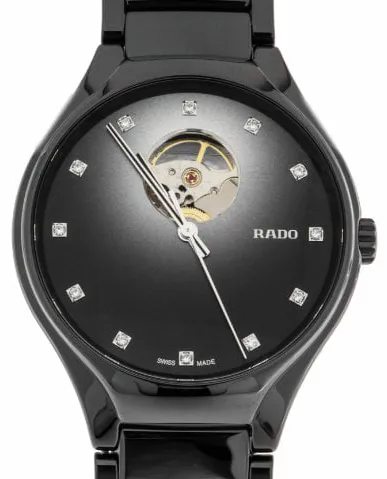 Rado True R27107732 40mm Black ceramic Black