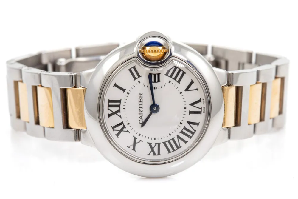 Cartier Ballon Bleu W6900723 28mm Yellow gold and Stainless steel Silver