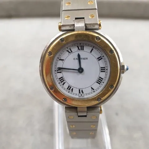 Cartier Santos 8191 27mm Yellow gold and Stainless steel White